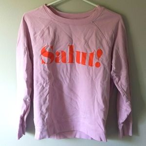 JCrew Salut Graphic Crew Neck Pullover